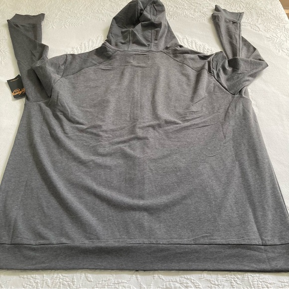 NWT Johnny Bigg active hoodie sweatshirt full zip gray moisture wicking 7XL - Picture 5 of 12